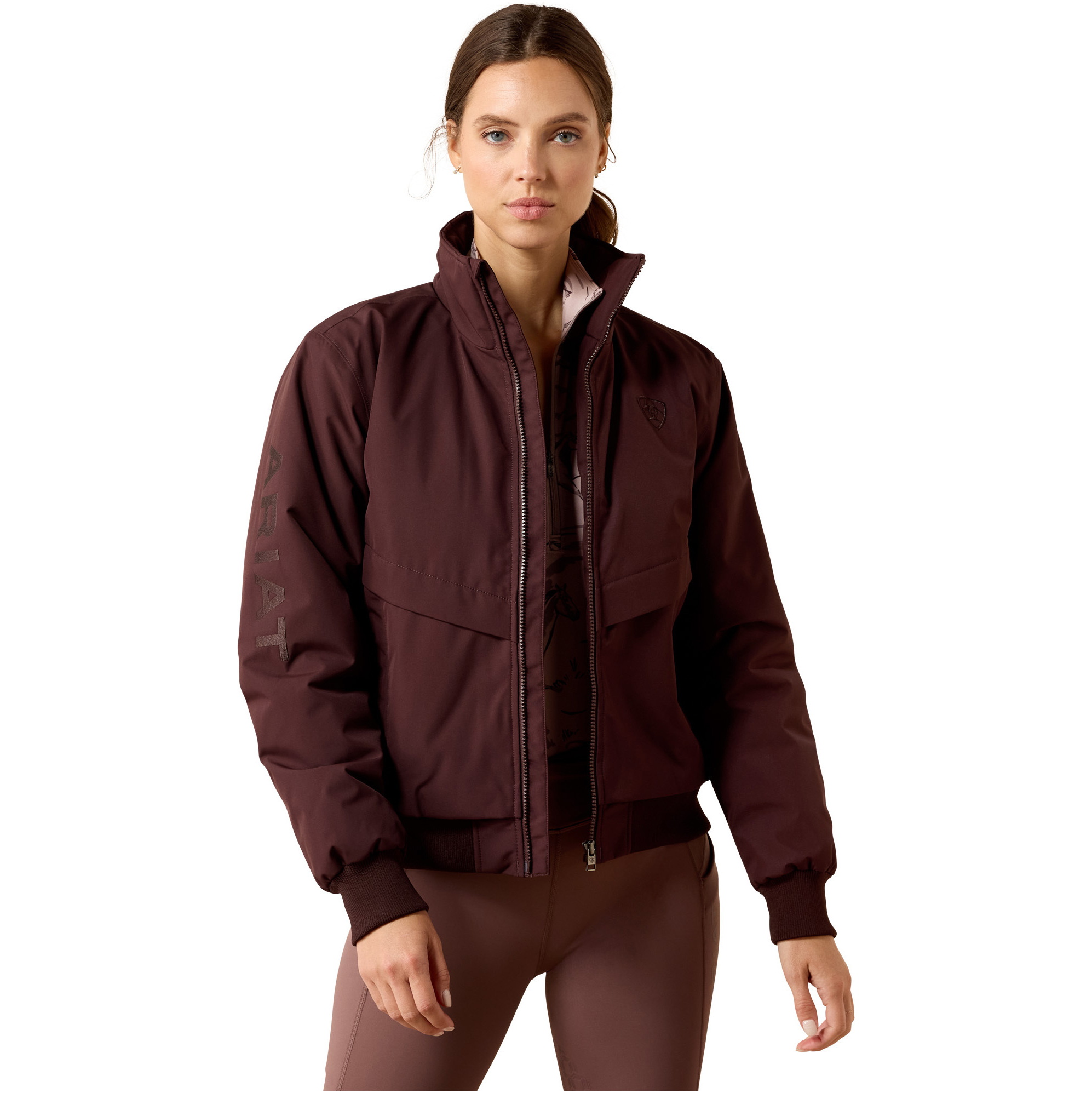 2026 Ariat Damen Stable 2.0 Isolierte Jacke 10079844 - Chocolate Plum
